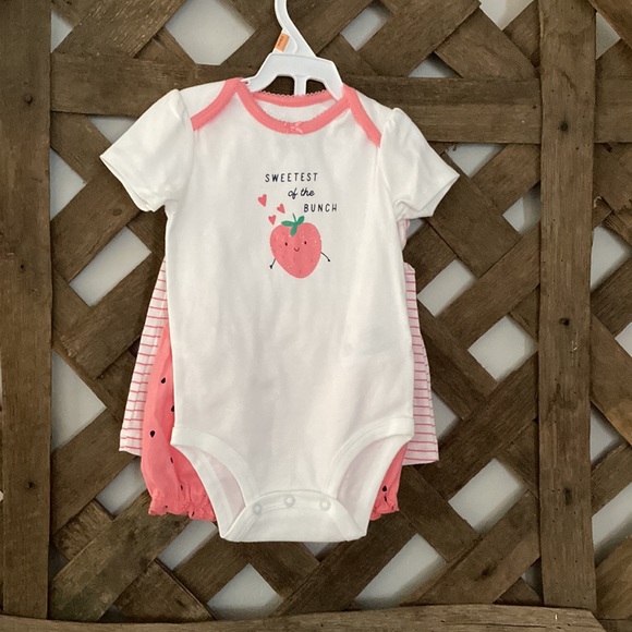 NWT!!!!! 3 piece Carter’s Strawberry Outfit - Picture 3 of 9